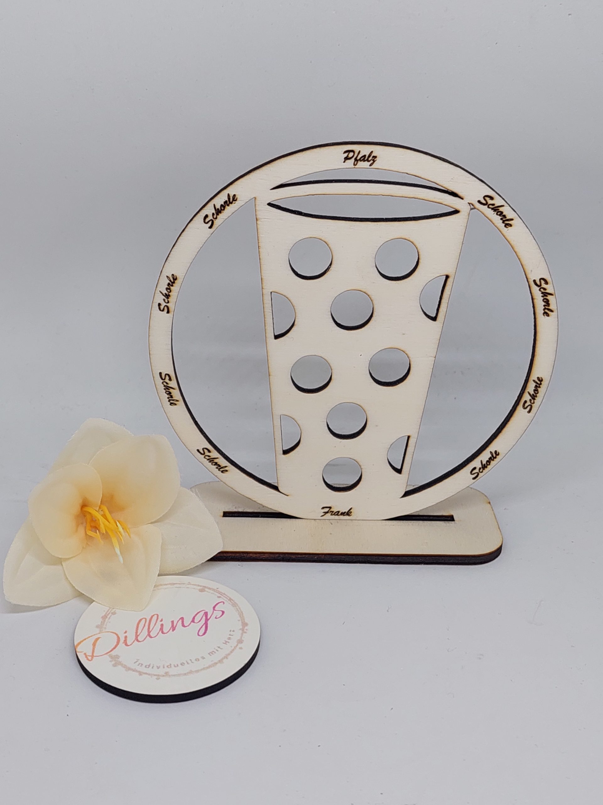 Aufsteller Dubbe mit Gravur