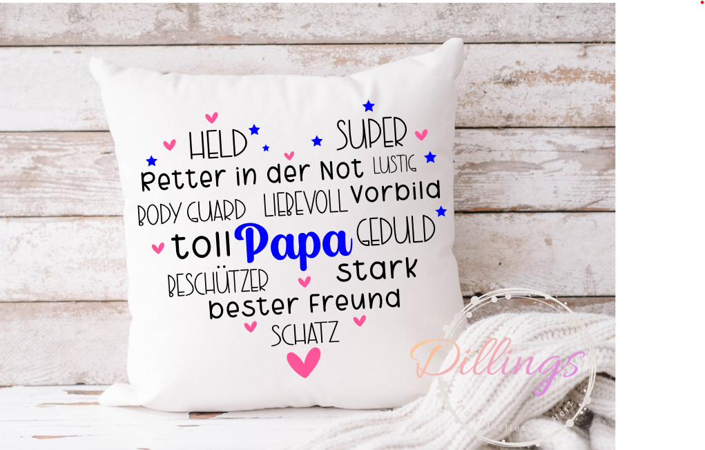 Kissen Papa – Bild 3