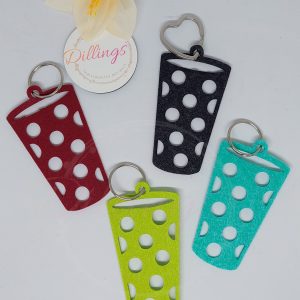 Schlüsselanhänger Dubbeglas Filz