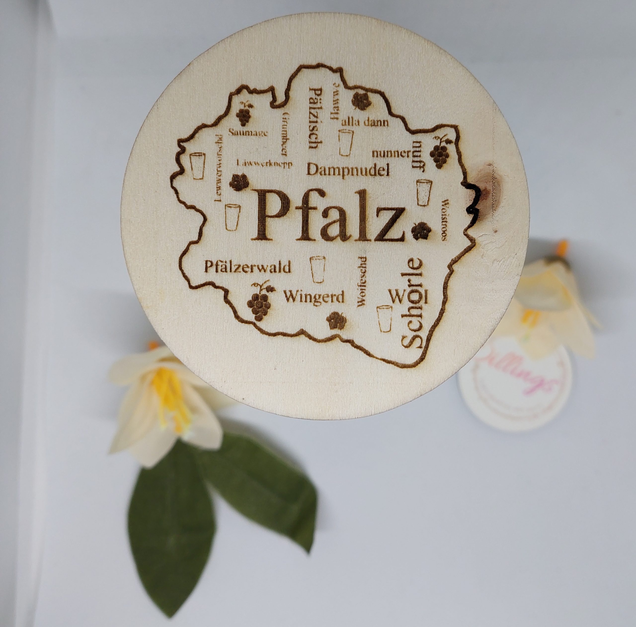 Deckel Holz Dubbe Glas