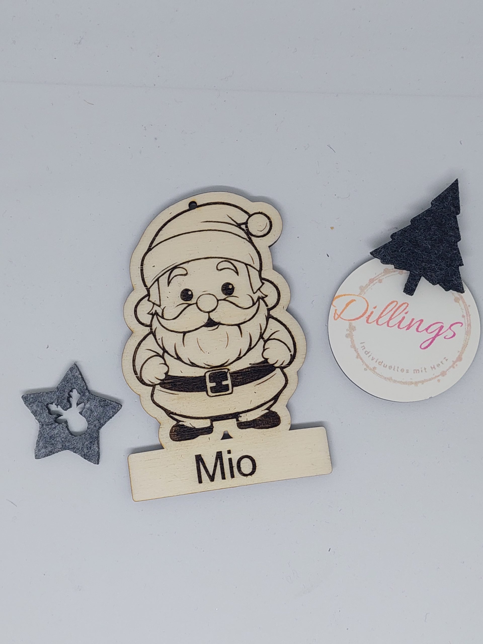 Christbaumanhänger Holz