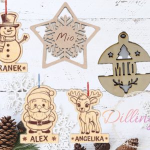 Christbaumanhänger Holz