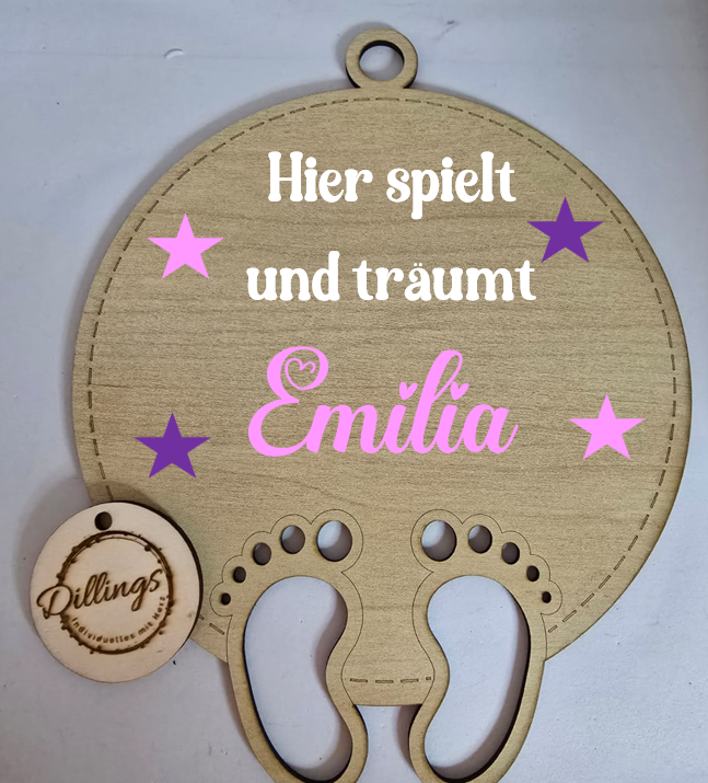 Namensschild aus Holz – Bild 4