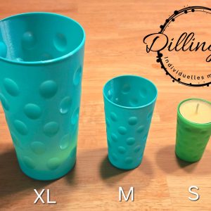 Dubbeglas Windlicht Teelichthalter 3D