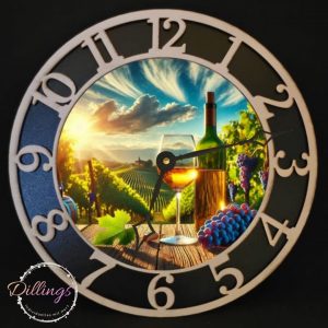 Wanduhr Holz mit Wunschmotiv oder Bild